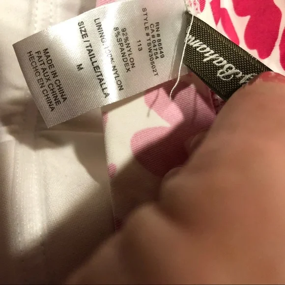 Tommy Bahama Shirred Tropical Halter Padded Tankini Hibiscus Top in EUC … - Picture 6 of 6